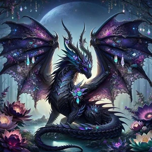 5D Dragon Diamond Art Kits for Adults, Dragon Diamond Painting Kits for Adults, - Picture 1 of 7