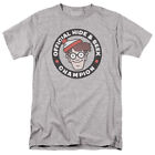 Where's Waldo Waldo Champion T Shirt Mens Licensed Cartoon Merchandise Gray