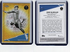 2021 Topps Chrome Tennis Gold Wave Refractor #84 Frew McMillan /50