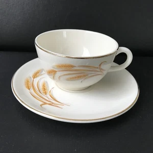 Homer Laughlin Harvest Gold Tasse und Untertasse - Bild 1 von 7