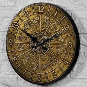 Vintage Style Wall Clock Hand-Crafted Wood And Brass Wall Clock Gift - Picture 1 of 6