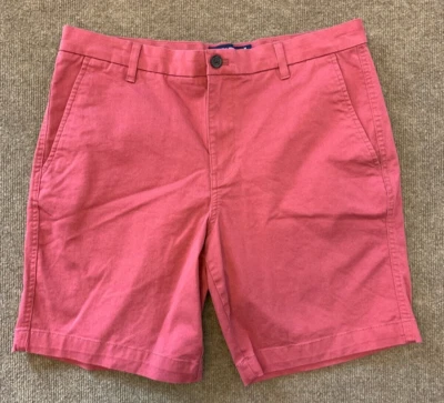 Chaps Shorts Mens 34 Flat Front Chino Stretch Red Hiking Outdoor Relaxed - Image 1 of 4