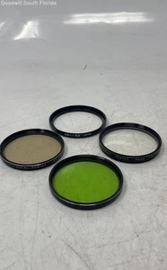 Set Of 3 Pcs Assorted Asahi Pentax 49mm Camera Lens Filters & 1 Spacer With Case - Picture 1 of 4