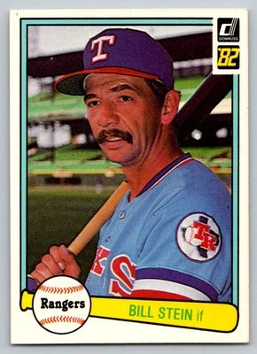 1982 Donruss #37 Bill Stein Texas Rangers - Image 1 of 2
