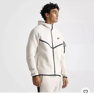 Herren Nike Tech Full-Zip Fleece Windrunner Light Orewood Pullover HV0949-104 Gr. M - Bild 1 von 5