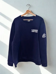 Steph Curry Underrated Golf Herren Blau Crew Sweatshirt Gr. 2XL Neu ohne Etikett RAR - Bild 1 von 10