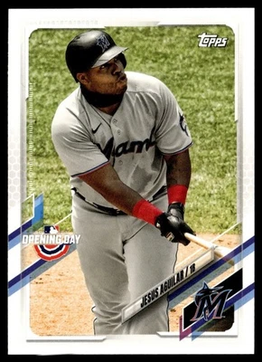 2021 Topps Opening Day Jesus Aguilar Miami Marlins #76 - Image 1 of 2
