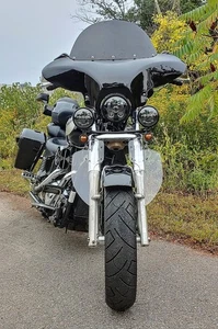 Parabrisas universal Cruiser carenado pintado ala de murciélago para Honda Sabre Shadow VTX - Imagen 1 de 12
