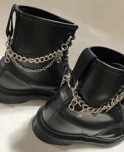 Silber Stiefelketten Set mit Rosen Charms / Dr Martens - Bild 1 von 9