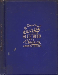 Atlanta Society Blue Book Elite Family Directory Club Membership November 1st ed - Imagen 1 de 1