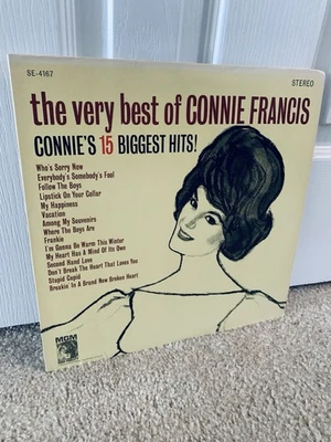 Connie Francis The Very Best Of (1968) 1st Press Vinyl LP MGM Records Near MINT - Image 1 of 4