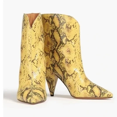 ISABEL MARANT - Botín al tobillo de piel de serpiente con tacón con correa nuevo sin caja talla 38 Foto 1 de 4