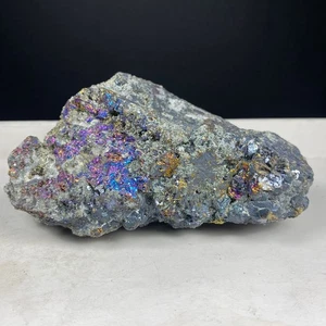 650Gr Stuning Sphalerite Iridescent Chalcopyrite Quartz Cluster Specimen - Picture 1 of 11