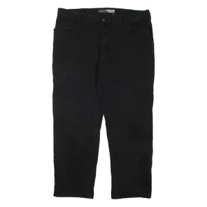 Pantalones de mezclilla CARHARTT para hombre negros regulares cónicos W40 L32 - Imagen 1 de 6
