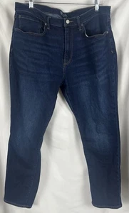 GAP Premium  Jeans Mens 36X30 Blue Dark Wash Athletic Straight - Picture 1 of 3