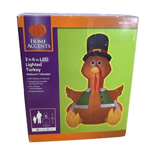 Inflable soplado por aire LED iluminado otoño de Acción de Gracias 3 pies 6 pulgadas  - Imagen 1 de 7