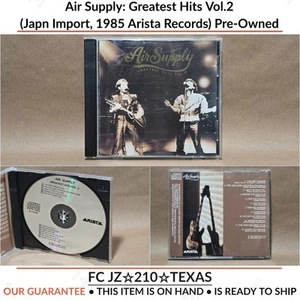 Air Supply: Greatest Hits Vol.2(Japan Import, 1985 Arista/1989 BMG) Pre-Owned - Picture 1 of 14