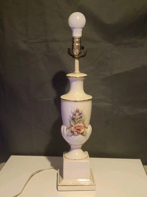 Antique Floral Italian Urn/Trophy Lamp  - Image 1 of 4