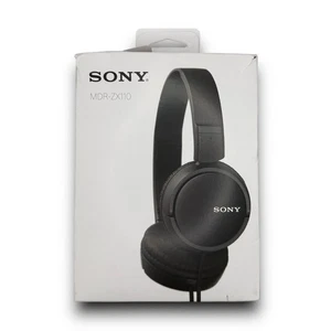 Auriculares estéreo Sony MDRZX110/WHI ZX Series, MDR-ZX110 negros - Imagen 1 de 7
