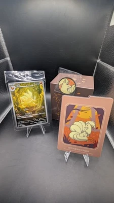 NineTales Chinese Metal Deck Box And Illustration Rare Promo Card Pokemon - Image 1 of 2