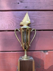 Vintage 50s 60s Sailboat Nautical Sailing MCM Trophy Art Deco Bust Mid Century - Bild 1 von 14
