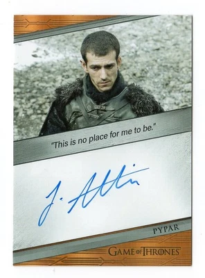 Game of Thrones Legends of the Realm Autograph Josef Altin as Pypar - Image 1 of 3
