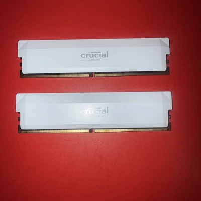 Crucial Pro DDR5 RAM 64GB Kit (2x32GB) 6000MHz CL40, Overclocking Gaming Memory, - Image 1 of 2