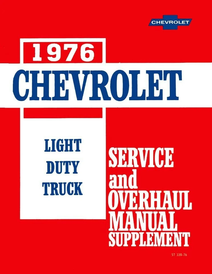 Chevrolet GMC 1976 camioneta taller reparación manual suplemento motor transmisión Foto 1 de 4