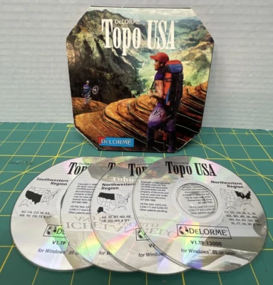 DeLORME-TOPO USA CD-ROM (Windows95) version 1.0 Genuine! - Image 1 of 3