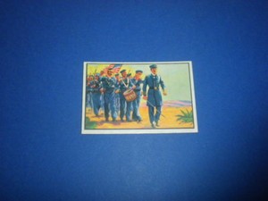 U.S. NAVY VICTORIES #21 - Bowman 1954 trading card - Printed in U.S.A.