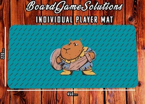 Alfombra de juego estampada, alfombrilla de mesa de neopreno impreso guerrero capibara para juegos - Imagen 1 de 1