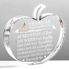4th Wedding Anniversary 4 Years of Marriage Gifts for Couple Husband Wife Tra...