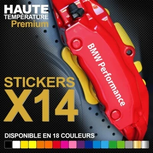 BMW PERFORMANCE - Stickers Autocollants Adhésifs Vinyles Pour Étriers de Freins - Picture 1 of 1