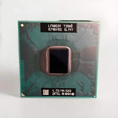 Intel Pentium T2080 1.73 GHz Dual-Core (LF80539GE0301M) Processor SL9VY - Image 1 of 4