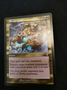 MTG 1x ABRUPT DECAY timespiral remastered mint - Picture 1 of 1