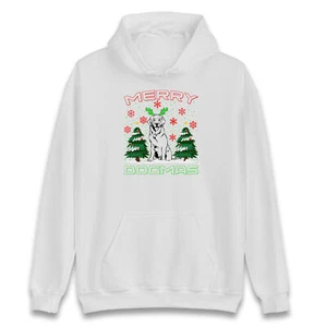 Merry Dogmas Christmas Hoodie,Offensive Christmas Hood,Ugly Christmas Hood - Picture 1 of 5