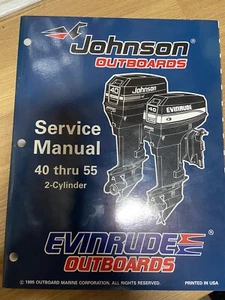 Johnson Evinrude Service Workshop Repair Manual 40 45 48 50 55 hp 1996 507124 - Picture 1 of 4