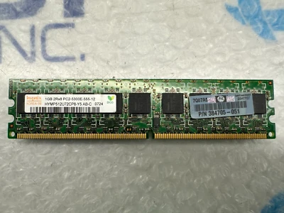HYNIX Memory RAM HYMP512U72CP8-Y5 RAM 1GB PC2-5300E 667MHz DDR2 ECC - Image 1 of 2