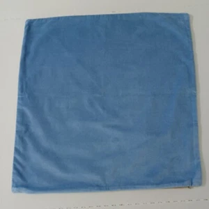 Pottery Barn Velvet Linen Pillow Cover Riviera Blue 20" NWOT - Picture 1 of 3