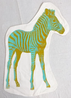 Areaware Fauna Salvor Zebra Unstuffed Pillow form NEW - Image 1 of 4