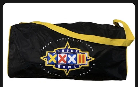 BRONCOS vs PACKERS NFL 1998 Super Bowl 32 San Diego Duffle Bag XXXII Cover