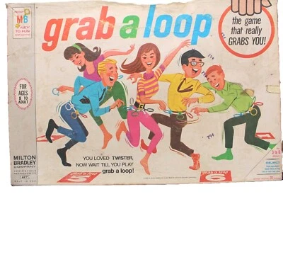 Vintage 1968 Milton Bradley Grab a Loop Game Complete Kids Children Retro Party - Image 1 of 4