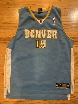 Reebok Denver Nuggets Carmelo Anthony Melo #15 Stitched Sewn NBA Jersey Youth XL - Image 1 of 4