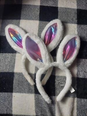 Lot of 2 Sparkly Spring BUNNY Ears Headband For Easter Celebrations  - Image 1 of 3