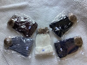 Neu TYE BOGLE Unisex Bündchen Satin Gefüttert Strick Beanie / Mütze / Cap / Warm - Bild 1 von 16