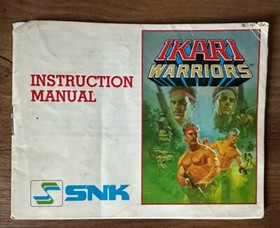 Ikari Warriors 1987 Nintendo NES - Instruction Manual Booklet ONLY