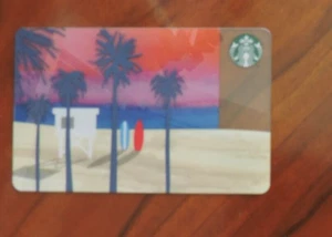 STARBUCKS GREECE BEACH 2015 GIFT CARD 6118. NO VALUE COLLECTORS ITEM - Picture 1 of 1