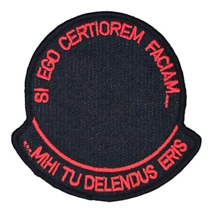 USA AIR FORCE GROOM SI EGO CERTIOREM BLACK OPS RED TACTICAL HOOK MILITARY PATCH - Picture 1 of 3