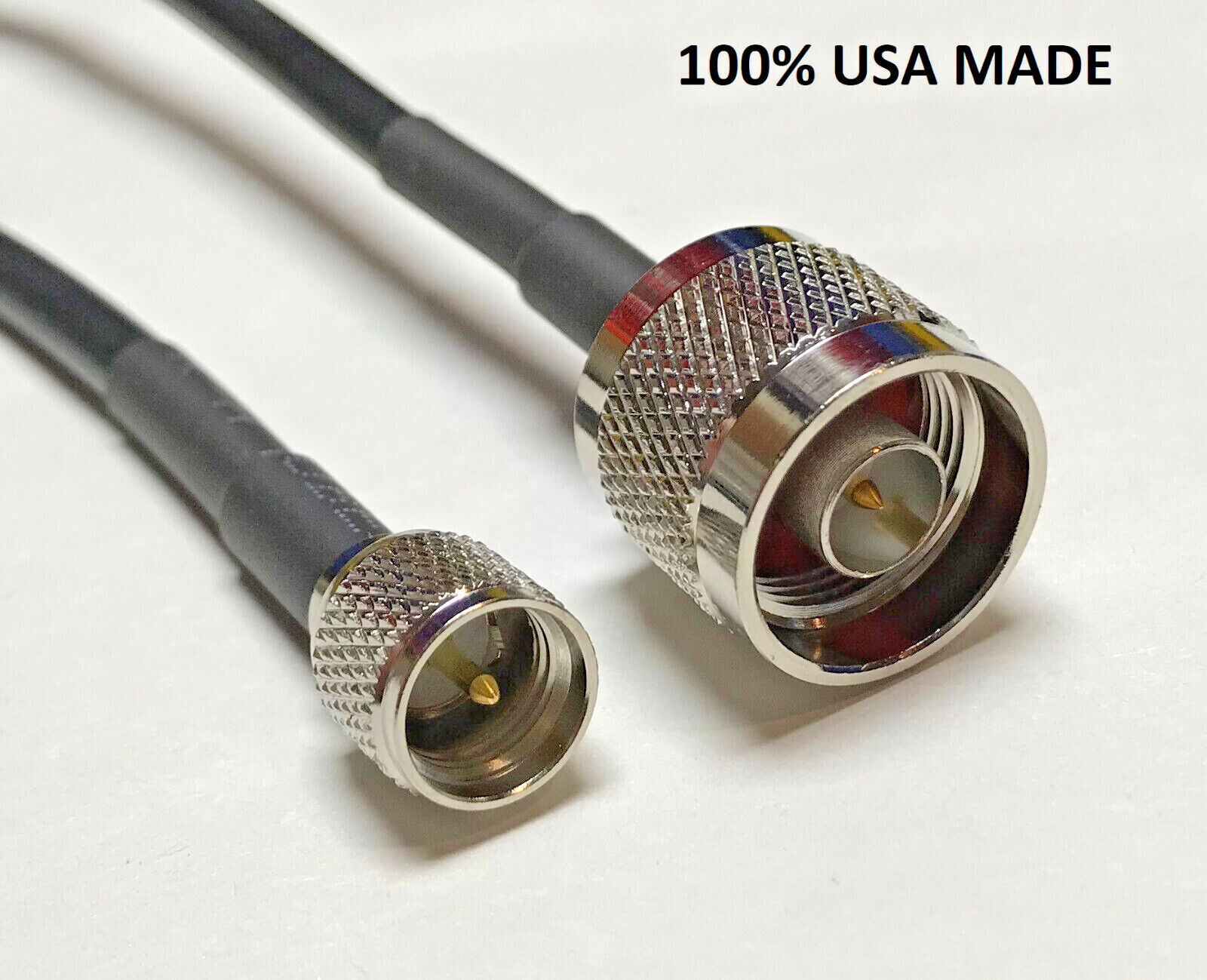 RG8X Mini UHF Male to N Male Coax RF Cable USA Fast Ship Lot. Available Now for $113.99