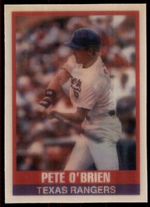 1989 SPORTFLICS.. PETE O'BRIEN TEXAS RANGERS #8